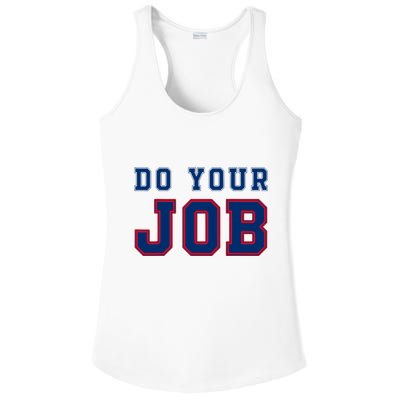 (Do Your Job) Funny Ladies PosiCharge Competitor Racerback Tank