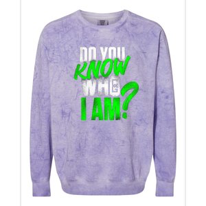 Do You Know Who I Am Colorblast Crewneck Sweatshirt