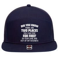 Did You Know There Are Two Places You Can Stay For Free Premium 7 Panel Mesh Trucker Snapback Hat