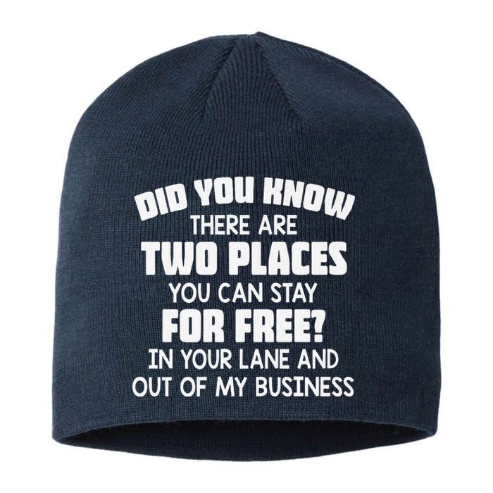 Did You Know There Are Two Places You Can Stay For Free Premium Sustainable Beanie