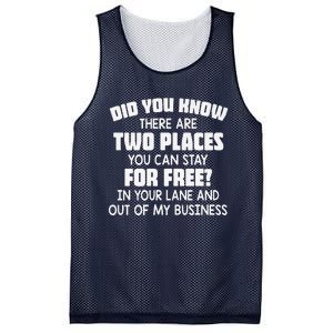 Did You Know There Are Two Places You Can Stay For Free Premium Mesh Reversible Basketball Jersey Tank