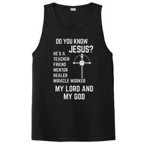 DO YOU KNOW JESUS MY LORD AND MY GOD PosiCharge Competitor Tank