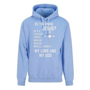 DO YOU KNOW JESUS MY LORD AND MY GOD Unisex Surf Hoodie