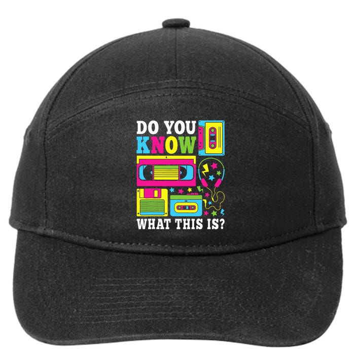 Do You Know What This Is 80s 90s Outfit 7-Panel Snapback Hat