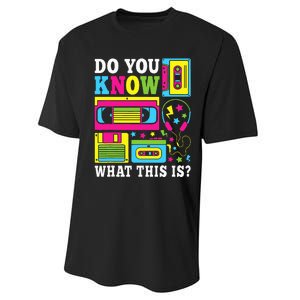 Do You Know What This Is 80s 90s Outfit Performance Sprint T-Shirt