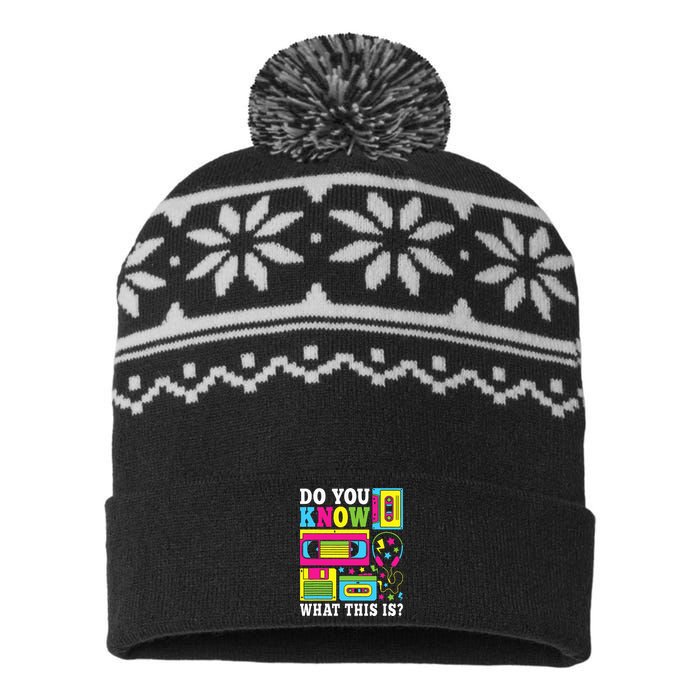 Do You Know What This Is 80s 90s Outfit USA-Made Snowflake Beanie