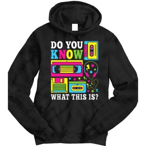 Do You Know What This Is 80s 90s Outfit Tie Dye Hoodie