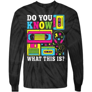 Do You Know What This Is 80s 90s Outfit Tie-Dye Long Sleeve Shirt