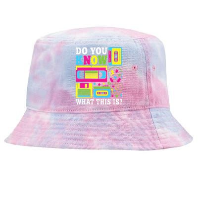 Do You Know What This Is 80s 90s Outfit Tie-Dyed Bucket Hat