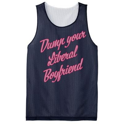 Dump Your Liberal Boyfriend Valentines Day Mesh Reversible Basketball Jersey Tank