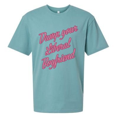 Dump Your Liberal Boyfriend Valentines Day Sueded Cloud Jersey T-Shirt