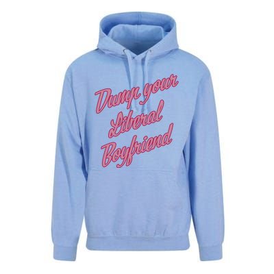 Dump Your Liberal Boyfriend Valentines Day Unisex Surf Hoodie