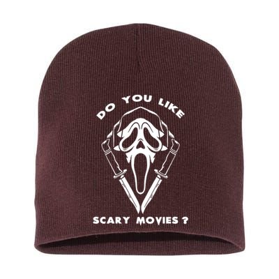 Do You Like Scary Movies Short Acrylic Beanie