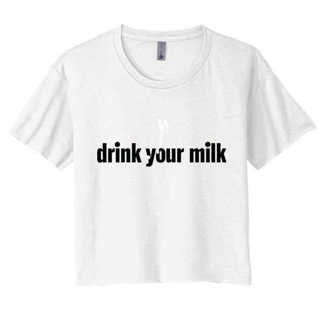 Drink Your Milk Crop Top