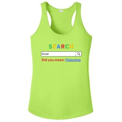 Did You Mean Palestine Free Palestine Gaza Peace Ladies PosiCharge Competitor Racerback Tank