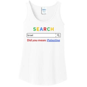 Did You Mean Palestine Free Palestine Gaza Peace Ladies Essential Tank