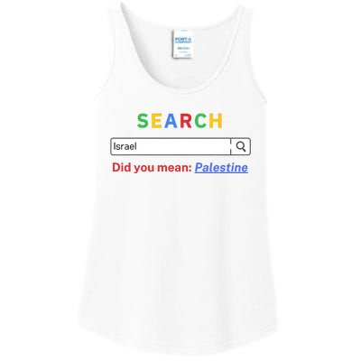 Did You Mean Palestine Free Palestine Gaza Peace Ladies Essential Tank