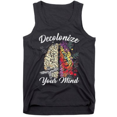 Decolonize Your Mind Indigenous People Native American Tank Top
