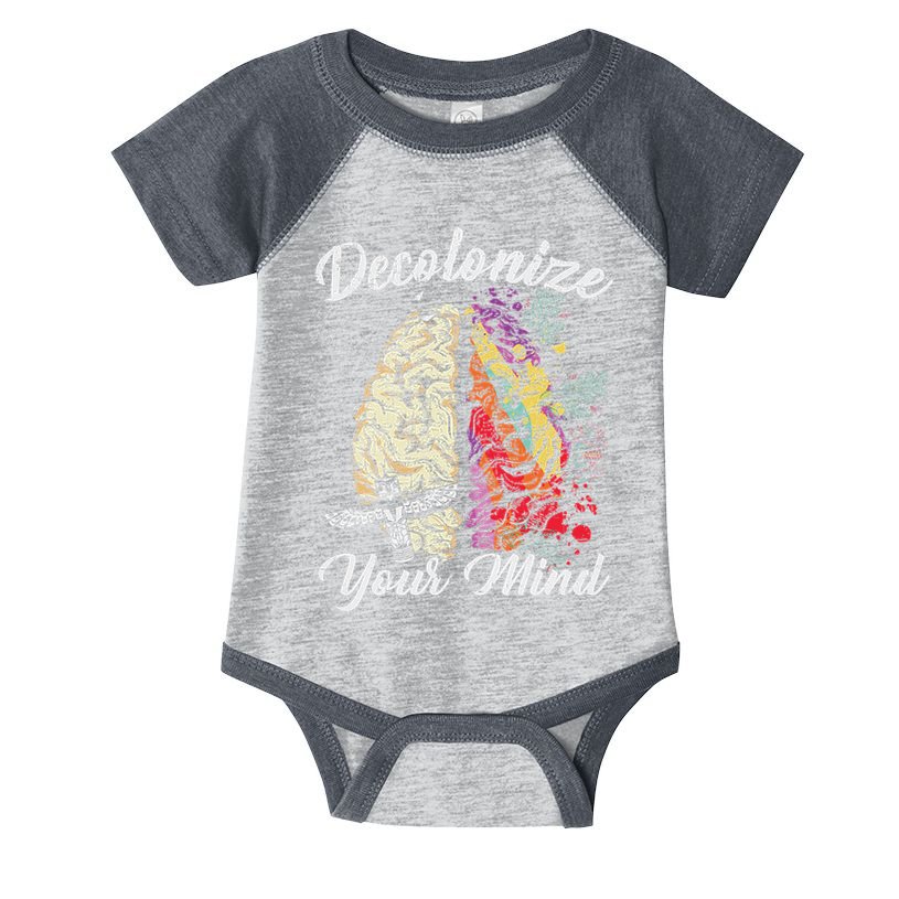 Decolonize Your Mind Indigenous People Native American Infant Baby Jersey Bodysuit