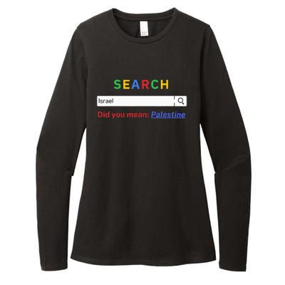 Did you mean Palestine  free Palestine  Gaza Peace  Womens CVC Long Sleeve Shirt