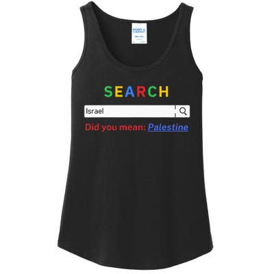 Did you mean Palestine  free Palestine  Gaza Peace  Ladies Essential Tank