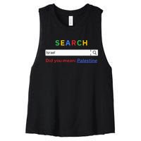 Did you mean Palestine  free Palestine  Gaza Peace  Women's Racerback Cropped Tank