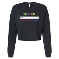 Did you mean Palestine  free Palestine  Gaza Peace  Cropped Pullover Crew