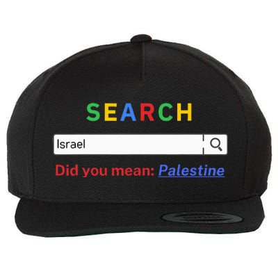 Did you mean Palestine  free Palestine  Gaza Peace  Wool Snapback Cap