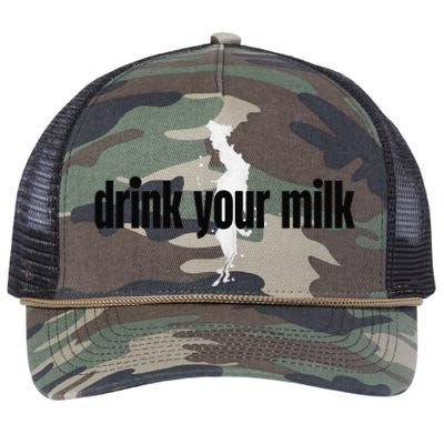 Drink Your Milk Premium Retro Rope Trucker Hat Cap