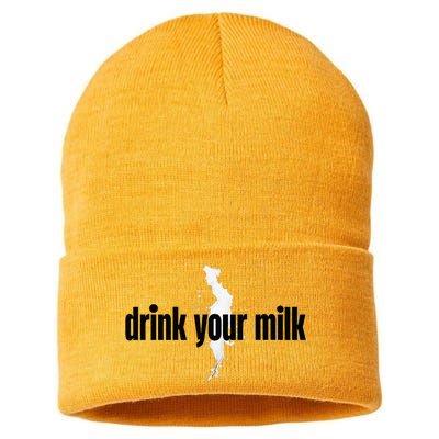 Drink Your Milk Sustainable Knit Beanie