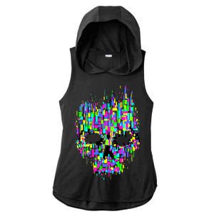 Dynamic Skull Ladies PosiCharge Tri-Blend Wicking Draft Hoodie Tank