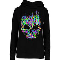 Dynamic Skull Womens Funnel Neck Pullover Hood