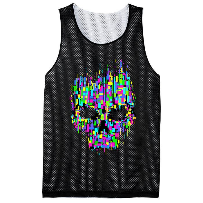Dynamic Skull Mesh Reversible Basketball Jersey Tank