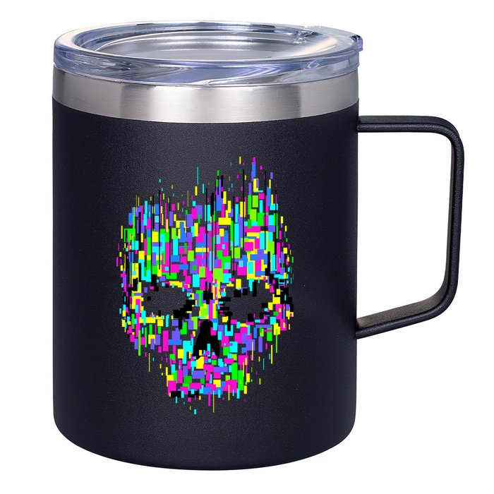 Dynamic Skull 12oz Stainless Steel Coffee Mug