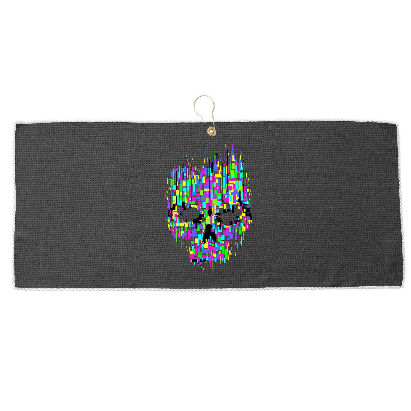 Dynamic Skull Large Microfiber Waffle Golf Towel
