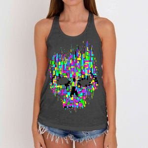 Dynamic Skull Women's Knotted Racerback Tank