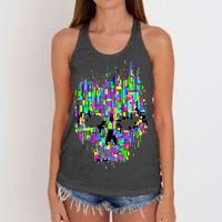 Dynamic Skull Women's Knotted Racerback Tank