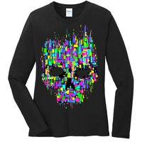 Dynamic Skull Ladies Long Sleeve Shirt