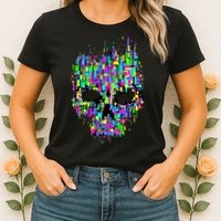 Dynamic Skull Womens T-Shirt