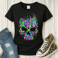 Dynamic Skull Womens T-Shirt