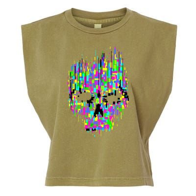 Dynamic Skull Garment-Dyed Women's Muscle Tee