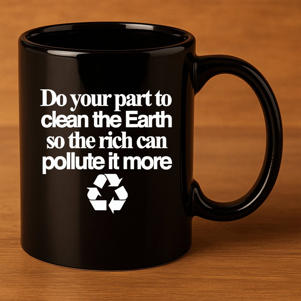 Do Your Part To Clean The Earth So The Rich Can Pollute It More 11oz C Handle Ceramic Mug