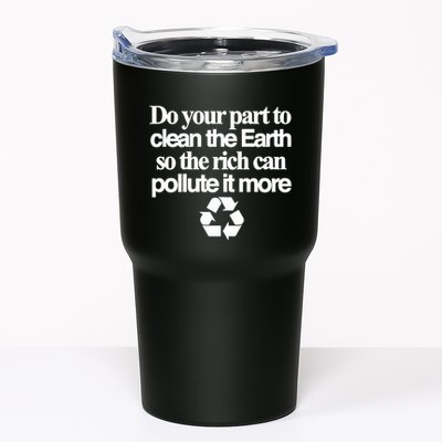Do Your Part To Clean The Earth So The Rich Can Pollute It More Tumbler