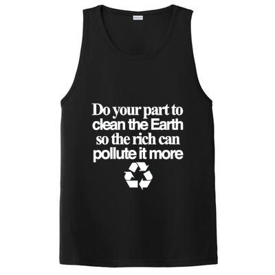 Do Your Part To Clean The Earth So The Rich Can Pollute It More PosiCharge Competitor Tank