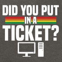 Did You Put In A Ticket Computer Support Work Cotton Canvas Backpack