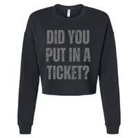 Did You Put In A Ticket It Network Administrator Help Desk User Support Cropped Pullover Crew