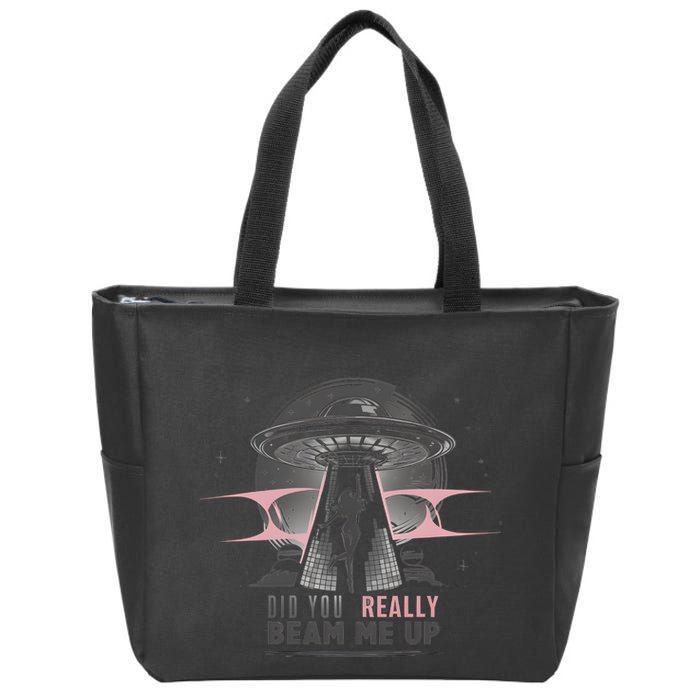 Did You Really Beam Me Up Taylor Lover Zip Tote Bag