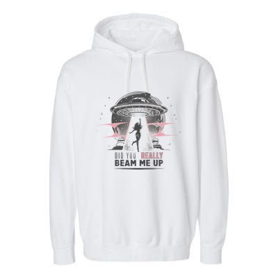 Did You Really Beam Me Up Taylor Lover Garment-Dyed Fleece Hoodie