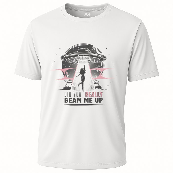 Did You Really Beam Me Up Taylor Lover Cooling Performance Crew T-Shirt