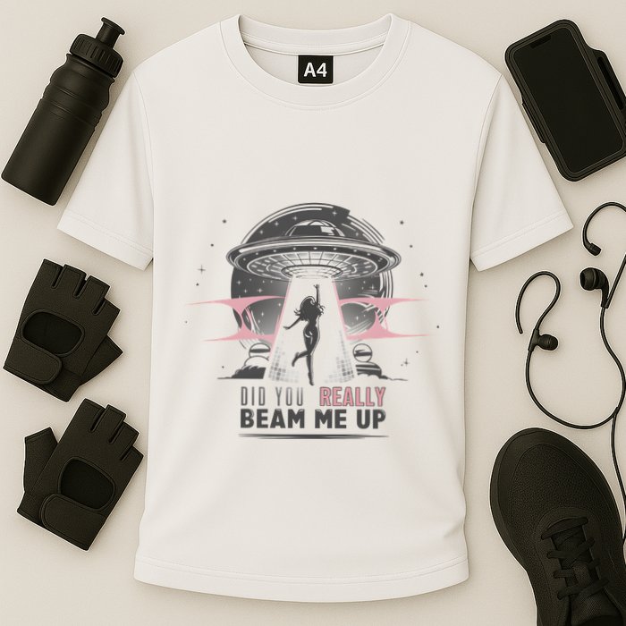 Did You Really Beam Me Up Taylor Lover Cooling Performance Crew T-Shirt